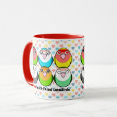 Mug perruches Pêche-faites face (Devant gauche)