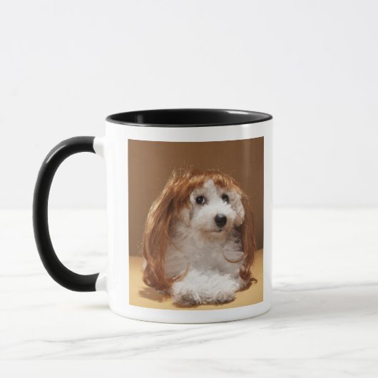 Mug Perruque de port de gingembre de chiot (Gauche)