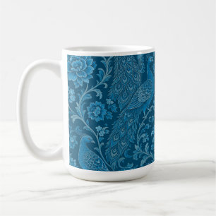 Mug Persan Luxueux Ce Motif Bleu Paon Riche