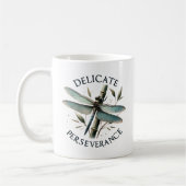 Mug Persévérance délicate - libellule artistique (Gauche)