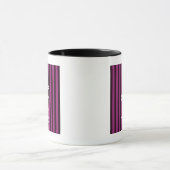 Mug Personalisé KEEP CALM Votre Texte Fuchsia Stripes (Centre)