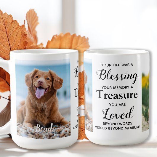 Mug Personalisé Pet Memorial Chien Perte Keepsaké Phot