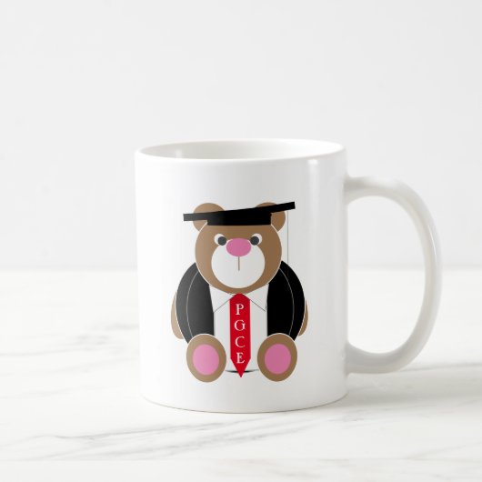 Mug Personalisé PGCE mignon professeur ours en peluche (Droite)