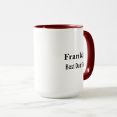 Mug Personalised Best Dad Ever Monogrammed (Devant droit)