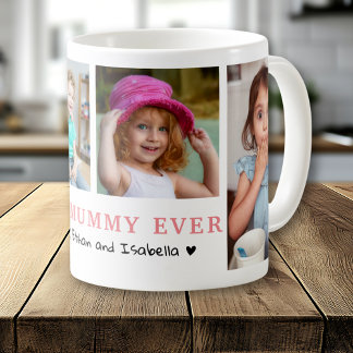Mug Personalised Best Mummy Ever 4 Photo Collage 