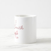 Mug Personalised Cute ribbon coquette future Mrs  (Centre)