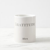 Mug Personalised Gratitude – Minimal Typography Design (Centre)