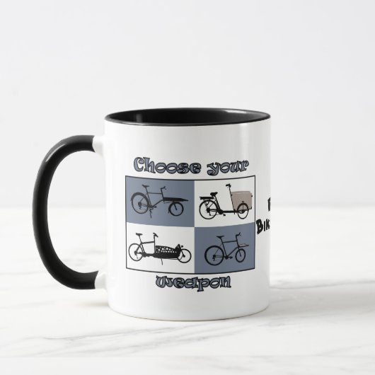 Mug personalisierbar, Lastenrad choisir, Dein Text (Gauche)