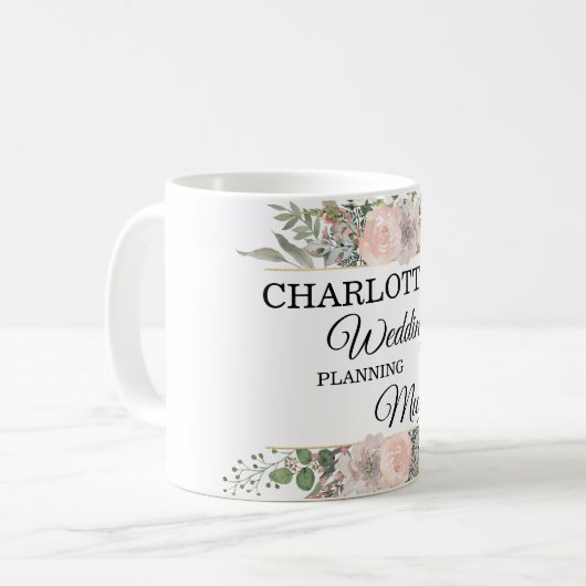 Mug personalizable- Wedding-Planning-Mug Kaffeetasse   (Devant gauche)