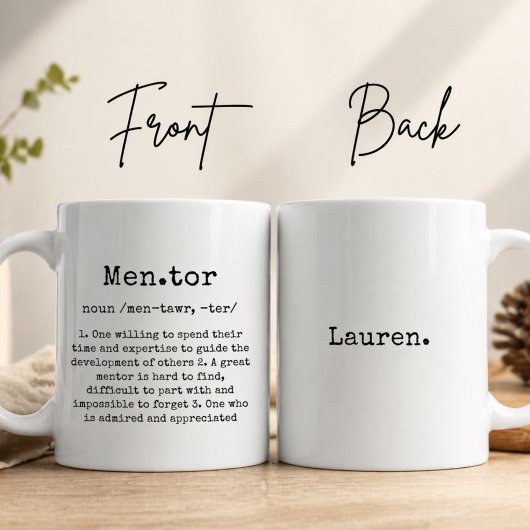 Mug Personalize Best Mentor Ever Custom Thank You Gift