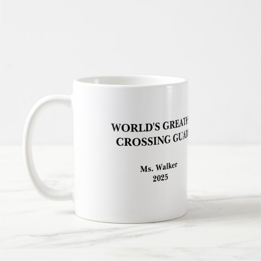 Mug Personalize School Crossing Guard (Gauche)