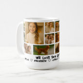 Mug Personalized 14 Photo Template Collage and Text (Devant gauche)