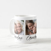 Mug Personalized 3 Photo Grandma Established Year (Devant gauche)