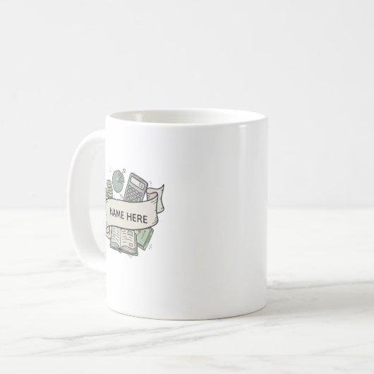 Mug Personalized Accountant Finance Professional Coffe (Devant gauche)