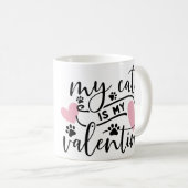 Mug Personalized American Shorthair Cat Valentine's  (Devant droit)