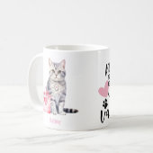 Mug Personalized American Shorthair Cat Valentine's  (Devant gauche)