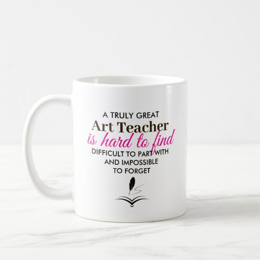 Mug Personalized Art Teacher Appreciation gift (Gauche)