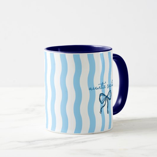 Mug Personalized Aunt to Be (Devant droit)