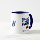 Mug Personalized AWESOME PLANT PAPA Monogram (Devant droit)