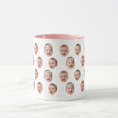 Mug Personalized Baby Photo Coffee Mug, 3 Faces (Centre)