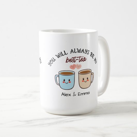 Mug Personalized Best-Tea Couple   (Devant droit)