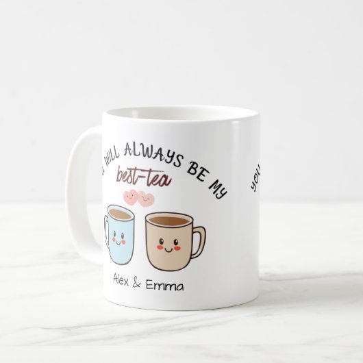 Mug Personalized Best-Tea Couple   (Devant gauche)