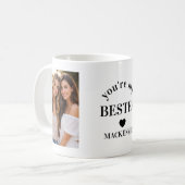 Mug Personalized Bestea (bestie + tea) text 2 photos (Devant gauche)