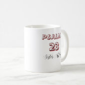 Mug Personalized bible Scripture Psalms 23 Christian (Devant droit)
