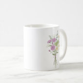 Mug Personalized Birth Flower Chrysanthemum Custom (Devant droit)