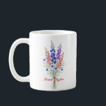 Mug Personalized Birth Flower Larkspur Custom<br><div class="desc">Celebrate a special connection with our Watercolor Birth Flower Personalized Mug. Featuring a floral illustration that represents the unique beauty of their birth month, this mug blends artistic flair with everyday functionality. The soft, ethereal watercolor textures pop against the crisp ceramic, creating a piece that feels more like a work...</div>