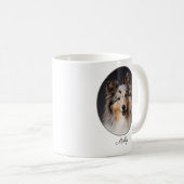 Mug Personalized Blue Merle Sheltie Love (Devant droit)