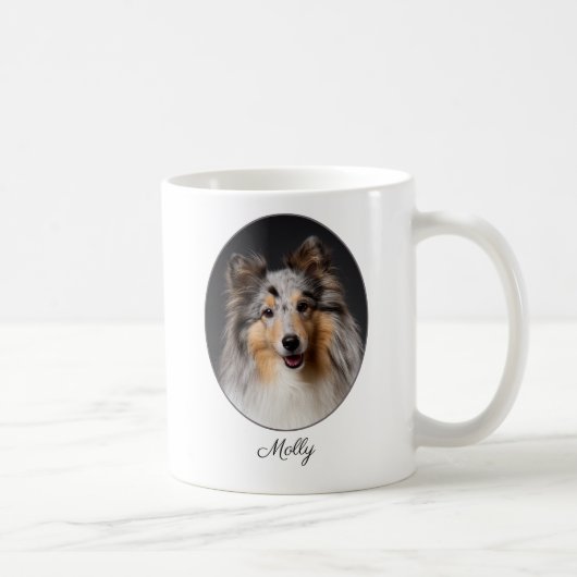 Mug Personalized Blue Merle Sheltie Love (Droite)