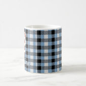 Mug Personalized Blue Plaid Panda (Centre)