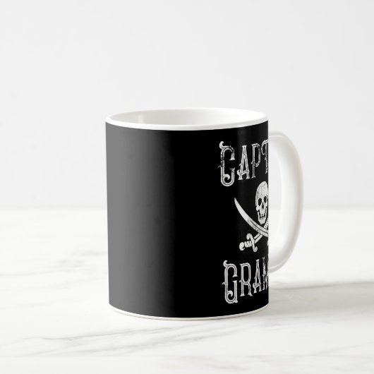 Mug Personalized Boating Pirate Gift Captain Gramps  (Devant droit)