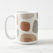 Mug Personalized Boho Earth Tones Abstract ID1273 (Gauche)