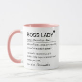 Mug Personalized Boss Lady Definition (Gauche)