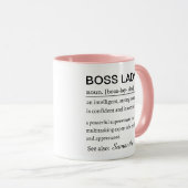 Mug Personalized Boss Lady Definition (Devant droit)