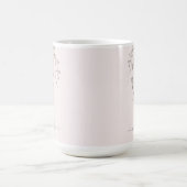 Mug Personalized Botanical Watercolor Monogram Pink (Centre)