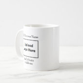 Mug Personalized Business Logo and Info (Devant gauche)