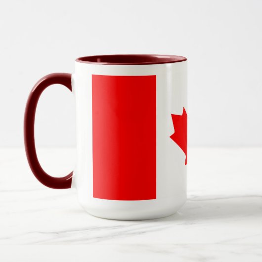 Mug Personalized Canada Flag | Custom Name Canada Day (Gauche)