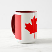 Mug Personalized Canada Flag | Custom Name Canada Day (Devant gauche)