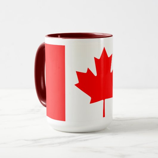 Mug Personalized Canada Flag | Custom Name Canada Day (Devant gauche)