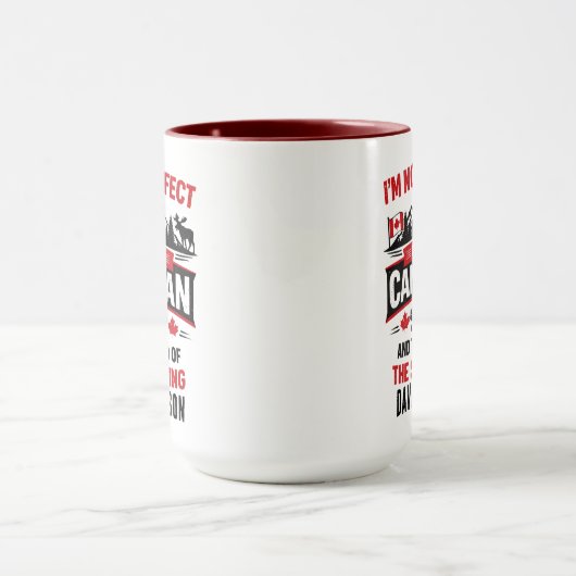 Mug Personalized Canada Flag Day | Custom Canadian (Centre)