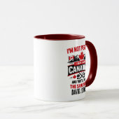 Mug Personalized Canada Flag Day | Custom Canadian (Devant droit)