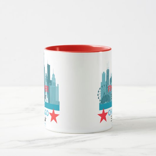 Mug Personalized Chicago Marathon 2025 Gift For Runner (Centre)