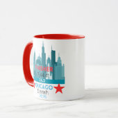 Mug Personalized Chicago Marathon 2025 Gift For Runner (Devant gauche)