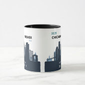 Mug Personalized Chicago Marathon Gift For Marathoner (Centre)