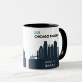 Mug Personalized Chicago Marathon Gift For Marathoner (Devant droit)