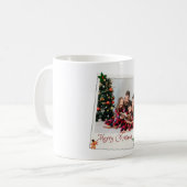 Mug Personalized Christmas Family Photo Frame | Merry  (Devant gauche)