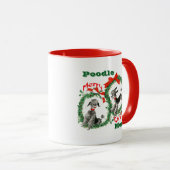 Mug Personalized Christmas Gift for Poodle Dog Owner (Devant droit)